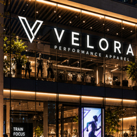 Letrero Luminoso LED Acrílico Dorado Impermeable para Exteriores, Letrero con Letras LED para Pared, Letrero con Logotipo 3D para Iluminación de Marca