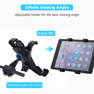 ที่มีประโยชน์360หมุนกลับที่นั่งรถแท็บเล็ตและโทรศัพท์ Mount Holder สำหรับที่นั่งรถโทรศัพท์มือถือ <span class=keywords><strong>Ipad</strong></span> ผู้ถือภาพยนตร์ยืน - Product Image 2
