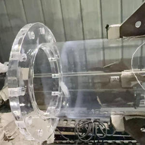 Arandela de acrílico transparente con ocho orificios para uso industrial, embalaje personalizado disponible - Product Image 2