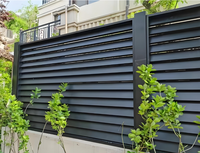 Panneaux de clôture en aluminium sur mesure avec persiennes |   Modernes pour la cour, la piscine, le patio, le bricolage |   Usine de fabrication OEM