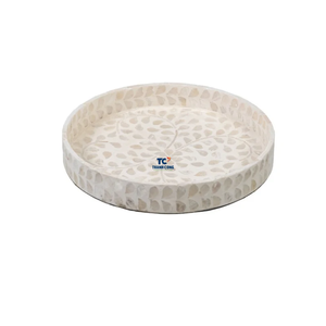 ถาดเสิร์ฟหอยมุกแบบดั้งเดิมถาดหินอ่อนสีธรรมชาติใช้ในบ้านร้านอาหารใช้ในราคาโรงงาน - Product Image 6