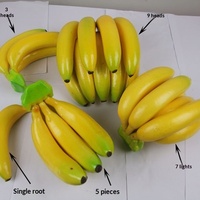Kunstmatige bananen, plantain-trossen, voedselrekwisieten, fruitmodellen - sinaasappel, citroen, watermeloen, appel, afkomstig uit China, bruiloften, relatiegeschenken