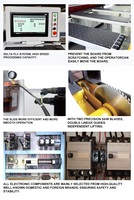 Alta calidad usando riel deslizante lineal de precisión Estabilidad fuerte Máquina de sierra de panel de software de control de PC industrial de alta precisión