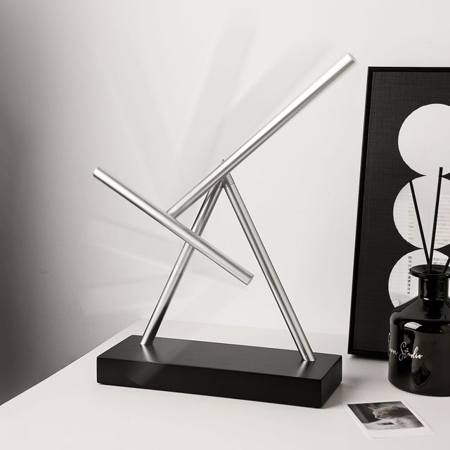 TONFO Modern Perpetual Motion Desk Sculpture | Creative Kinetic Balance Art Decor for Office & Home Decoration
