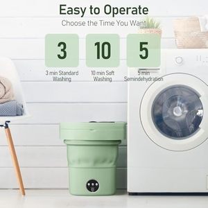 <span class=keywords><strong>Lavadora</strong></span> Plegable MINI Versión Global con Capacidad de Lavado y Cubeta de Drenaje para Viajes y Dormitorios Escolares - Product Image 5