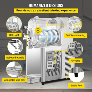 จัดส่งฟรีไปยังสหรัฐอเมริกา เครื่องทำสมูทตี้แบบถังเดียว เครื่องทำน้ำแข็งปั่น เครื่องทำน้ำแข็งปั่นเชิงพาณิชย์ เครื่องทำน้ำแข็งปั่นสำหรับเครื่องดื่มแช่แข็ง - Product Image 5