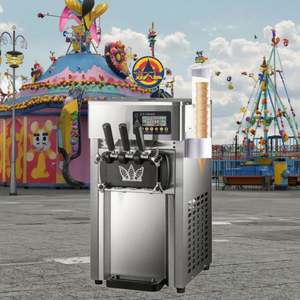 เครื่องทำไอศกรีม2 + 1รสชาติเครื่องทำไอศกรีมโยเกิร์ตผลไม้ - Product Image 5