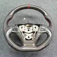 Volant en cuir en fibre de carbone pour Kia Forte Koup 2014 2015 2016
