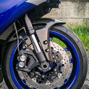 Parafanghi Moto in Fibra di Carbonio 3K 100% Secca, Parafango Anteriore, Accessori Moto per Yamaha YZF R1M 2015-2025 - Product Image 6