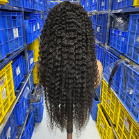 Perruques en gros : Perruque afro bouclée kinky, fournisseur de cheveux vietnamiens bruts, perruque frontale en dentelle HD 13x6, perruque frontale en dentelle HD sans colle, bouclée kinky