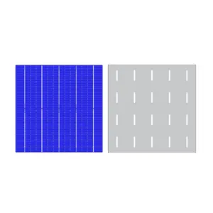 Células solares de silicone cristálicas quadradas 5bb-157*157mm