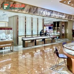 Vitrina de Exhibición de Joyería de Madera de Alta Gama con Iluminación LED Moderna y Lujosa para Diseño de Tiendas de Joyería Premium - Product Image 3