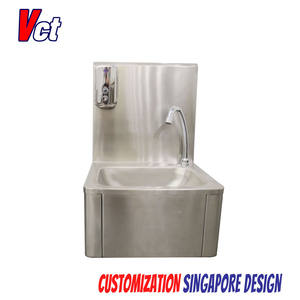Prix d'usine de l'évier manuel mural en acier inoxydable VICTORY pour hôtels, restaurants, hôpitaux ou laboratoires - Product Image 2