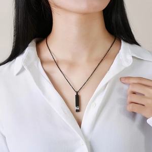 Open Pet Memorial Cremation <span class=keywords><strong>Ashes</strong></span> 锆石不锈钢防水镀金吊坠，适用于时尚珠宝项链 - Product Image 6