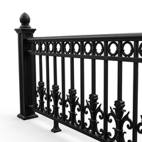 Balustrade verticale moderne en alliage d'aluminium pour balcon/escalier, idéale pour villas, appartements, maisons de campagne et maisons auto-construites, résistante à la rouille et à l'eau