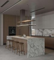 Ensemble d'armoires de cuisine pliables multifonctionnelles CBMmart en contreplaqué/panneaux de particules/MDF