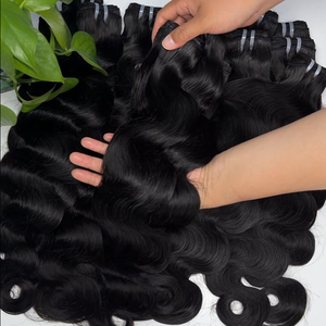 Vietnamese Raw Virgin <b>Body</b> <b>Wave</b> Human Hair Bundles Double Weft Natural Black Weave Extensions Wholesale Hair Vendor - Product Image 3