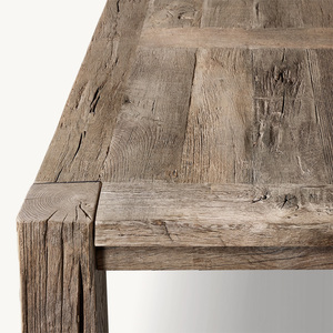 Tavolo Rustico in Legno Fatto a Mano Rhoohill, Arredamento per Sala da Pranzo in Legno Massello, Tavolo da Cucina in Stile Country - Product Image 5