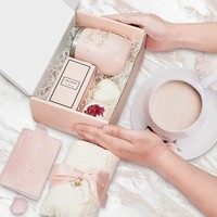 Coffret Cadeau de Luxe Promotionnel pour Mariage et Soins Corporels : Tasse à Œuf Isotherme en Acier Inoxydable, Bougie Parfumée, Bombe de Bain, Masque pour les Yeux, Soins Personnels