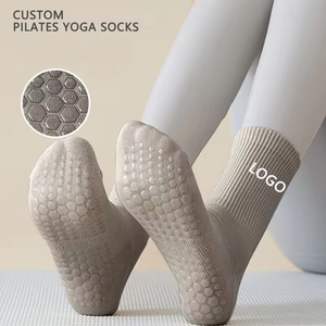 Chaussettes en vrac, chaussettes de sport personnalisées, chaussettes de yoga, chaussettes athlétiques en coton, chaussettes unisexes pour femmes, chaussettes antidérapantes - Product Image 4