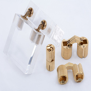Charnière dissimulée en laiton Yigu Hardware, 2 mm, 180 degrés, pour boîte en bois, quincaillerie de meubles - Product Image 1