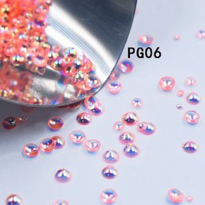 Cuentas de resina transparentes brillantes efecto sirena Aurora, tamaños mixtos, para decoración de uñas, joyería, bricolaje, venta al por mayor, pedidos a granel, muestras gratis. - Product Image 6