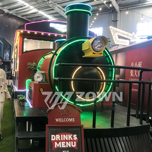 รถขายอาหารเคลื่อนที่ไฟฟ้า ZOWN พร้อมระบบล้อลาก ปรับแต่งขนาดและสีได้ ป้ายไฟ LED ตกแต่งดอกไม้ ใช้งานกลางแจ้ง รับประกัน 2 ปี - Product Image 2