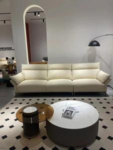 Sofá seccional moderno de lujo de 1 2 3 plazas de cuero con mechones para el hogar y comedor de hotel con un diseño contemporáneo elegante - Product Image 4