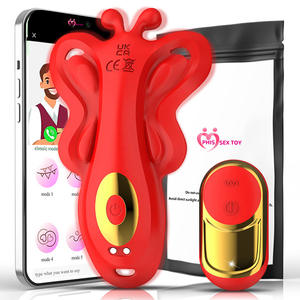 2024 nuovo arrivo vibratore perizoma impermeabile 9 frequenza cinese app controllato rosa usb caricabatterie farfalla donne mutandine vibratore - Product Image 1