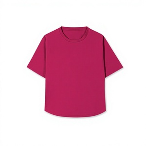 Camiseta Corta Holgada de Moda para Mujer, Manga Corta, Silueta Relajada, Top Casual de Verano, Múltiples Colores, Variedad de Tallas, Marca Privada - Product Image 1