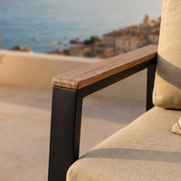 Livraison Gratuite - Ensemble de 4 Chaises et Canapé de Jardin Extérieur - Moderne, Pliable, Imperméable, Confortable - Pour Balcon, Patio, Salon, Parc