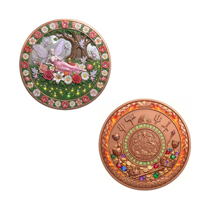 Moneda Conmemorativa de Arte de 1oz de Cobre Fino con Relieve Detallado de Hada del Bosque y Jardín Encantado, <span class=keywords><strong>Obra</strong></span> <span class=keywords><strong>Maestra</strong></span> Intrincada - Product Image 2