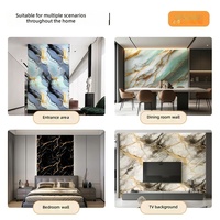 Papier peint auto-adhésif effet marbre, revêtement mural imperméable pour la décoration murale de la maison