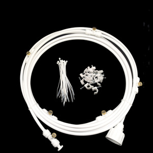 6m 6-Head Fine Misting Kit Low Pressure Outdoor Cooling Garden Spraying System PVC Water <b>Powered</b> 2-3kg Work Pressure - Product Image 1