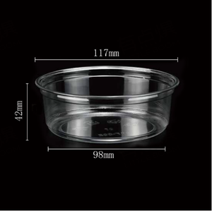 <span class=keywords><strong>PET</strong></span>-Kunststoff Kuchenverpackungsbox Lebensmittelechter Transparenter Lebensmittelbehälter Runde Salatverpackungsbox mit Klappdeckel - Product Image 6