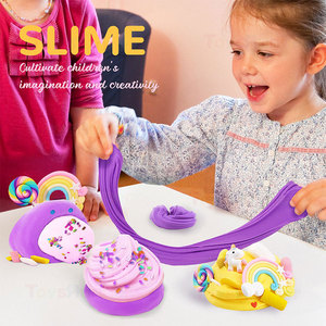 Ice Cream Clay Slime Unicorn Toys Set Non-toxic Glue Supplies Charms Activator DIY Slime Making Kit Colorful <strong>Kids</strong> Girls Boys - Product Image 3