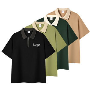 Camisas Polo de Algodón Lisas para <span class=keywords><strong>Hombre</strong></span> con Logotipo Bordado Personalizado al por Mayor - Product Image 1