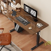 Bureau de travail à domicile moderne, réglable en hauteur avec fonction de réglage manuel par manivelle, table de jeu pour le travail debout