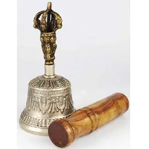 Bronze Tibetan Hand Bell & Puja Stick-새로운 아이템은 내구성이 뛰어나고 우아하고 가정 장식에 멋진 추가입니다.