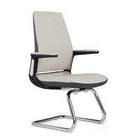 Chaise de bureau exécutive ergonomique moderne en cuir, pivotante et réglable, avec fonction de bascule, pour bureau à domicile et atelier