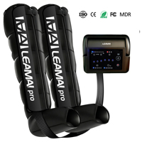 Nouveau design, masseur de jambes à compression d'air sans fil avec écran tactile LCD, bottes de thérapie pour la circulation