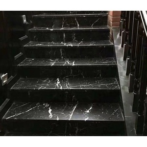 Marche de sol en marbre noir, pierre naturelle moderne, vente en gros, carrelage d'<span class=keywords><strong>escalier</strong></span> - Product Image 1