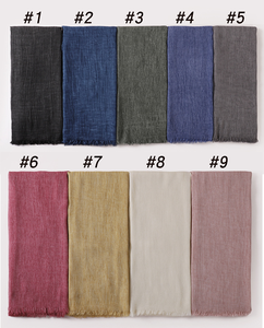 وشاح شروت الأكثر مبيعًا بالجملة، خفيف الوزن، شال للنساء المسلمات، حجاب من فيسكوز قطن كتان رايون مودال بملمس مجعد لعام 2025 - Product Image 6