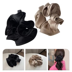 Grands élastiques à cheveux pour femmes, élastiques à cheveux en soie douce, attaches pour queue de cheval, accessoires pour cheveux pour filles - Product Image 5