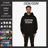 Sweat à capuche oversize de luxe en coton imprimé personnalisé pour homme, avec broderie sur mesure, coupe lourde et épaules tombantes, style streetwear