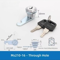 Serrure à languette en alliage de zinc TK NW Factory MS210-16 MS210-20 MS210-25 pour boîte aux lettres, porte d'armoire, tiroir, classeur - Usage industriel