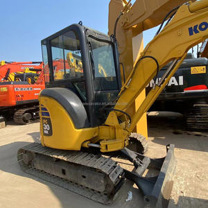 Excavadora hidráulica Komatsu PC30 de 3 toneladas de segunda mano, miniexcavadora usada pc30mr con giro de cola cero para operaciones en espacios estrechos. - Product Image 2