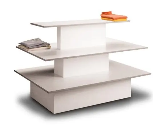 3-Tier Merchandise Tafel Winkels Floor Display Tafel, Kleding Winkel Hout Display Unit, Display Unit Winkel