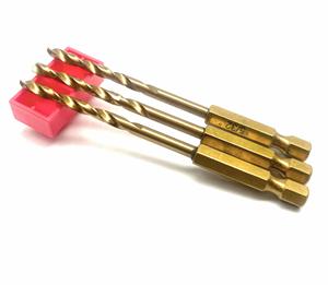 Juego de brocas de titanio HSS de alta calidad Apex Manufacturer, 13 piezas, vástago hexagonal de 1/4, brocas helicoidales de 1.5mm-6.5mm con mango hexagonal - Product Image 3