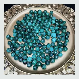High Quality Natural Crystal Fengshui Stone Carving Handmade Malachite Small Sphere For Gifts